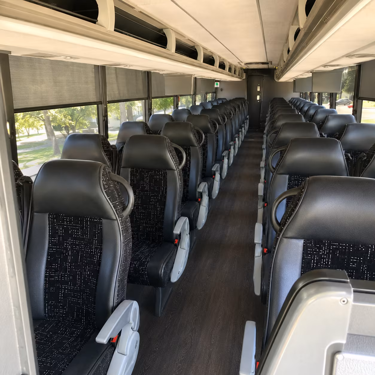 norwalk charter bus rental interior