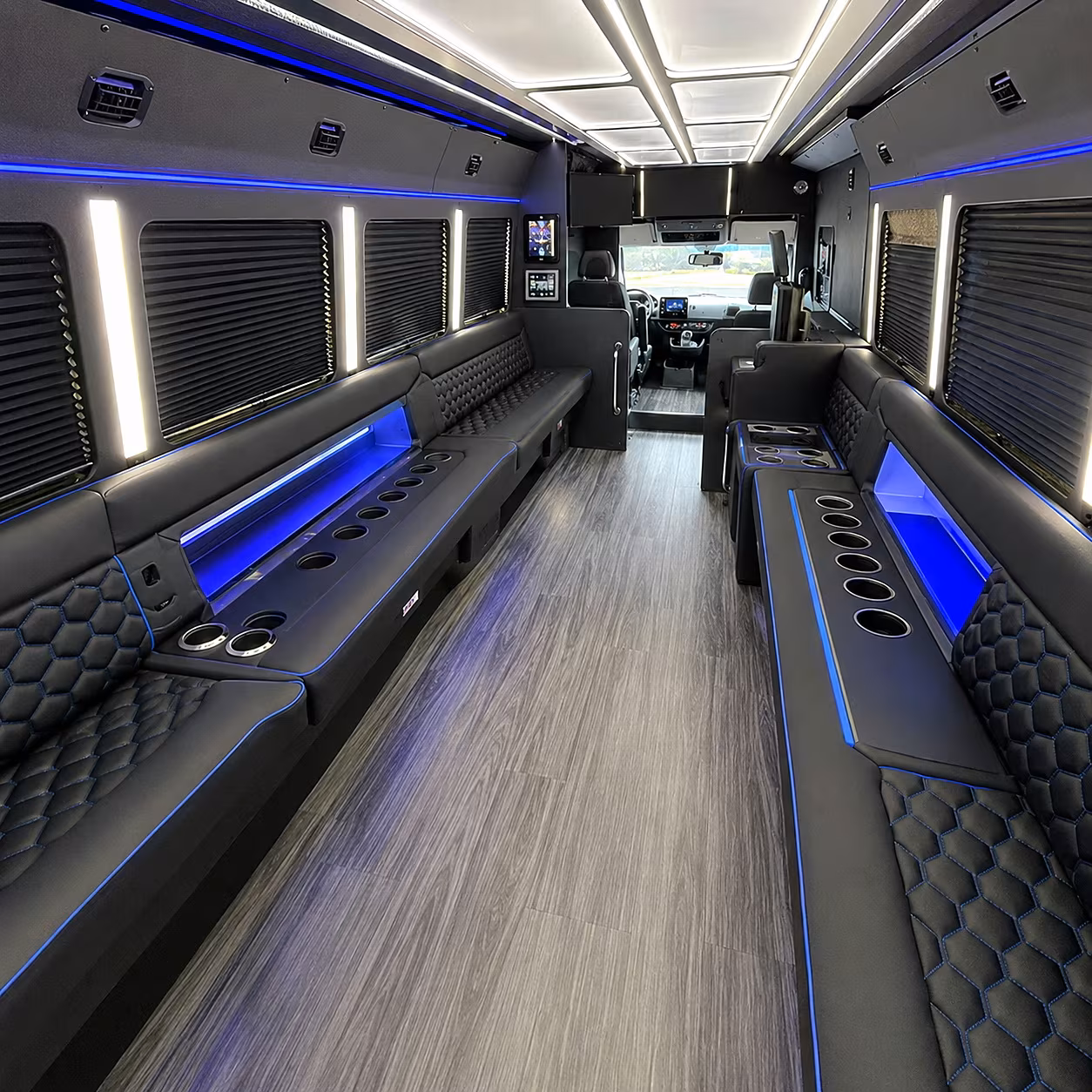 norwalk party bus rental interior